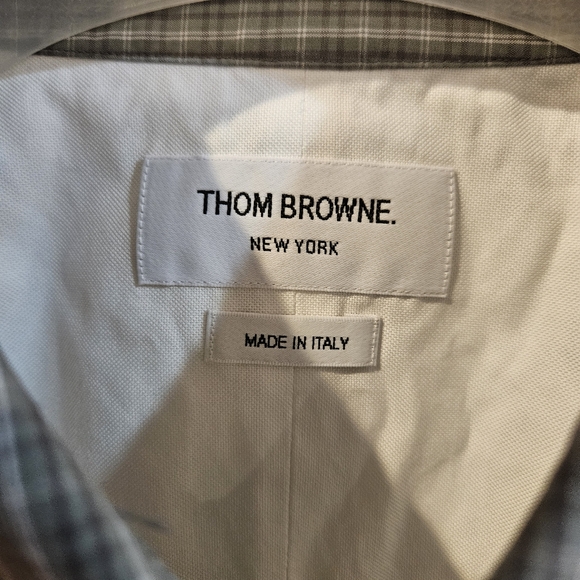 THOM BROWNE Funmix Oxford Oversized Shirt - Picture 4 of 8